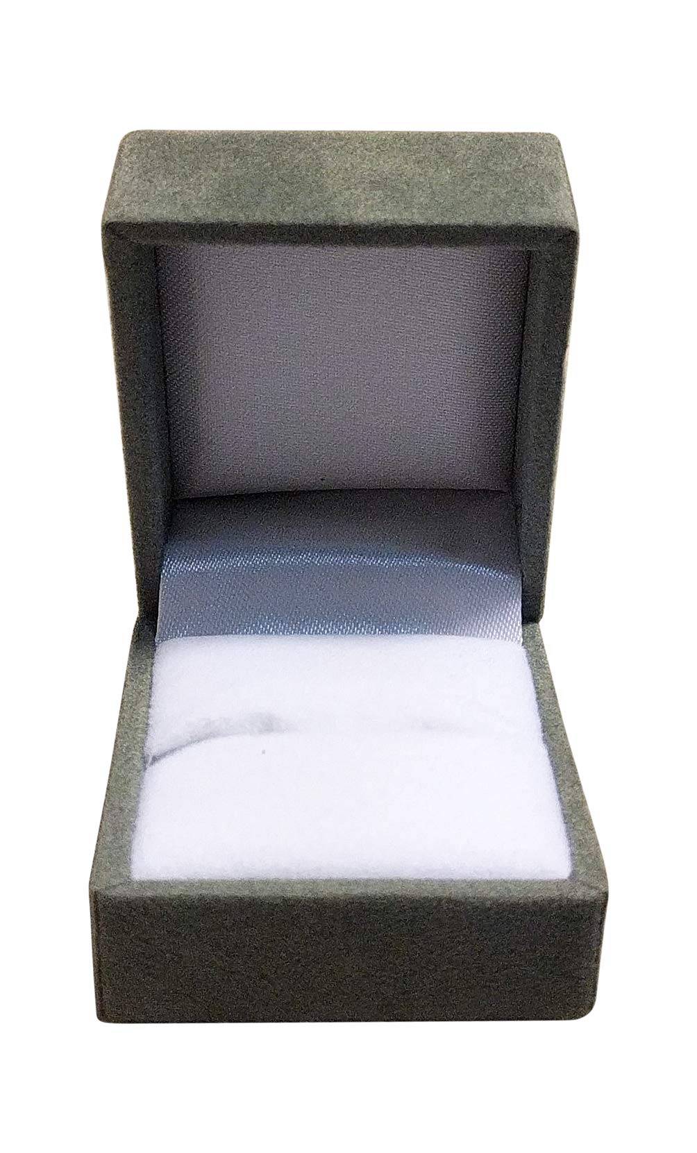 Gray (Grey) Fancy Ring Box Jewelry Box