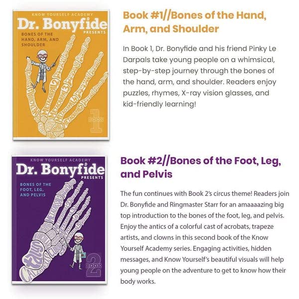 Know Yourself - 206 Bones of The Human Body Bonus Bundle, Interactive Activity Workbooks to Learn About The Human Body, Skeleton Coloring Kit, Crayons, Educational Playing Cards, for Ages 8-12