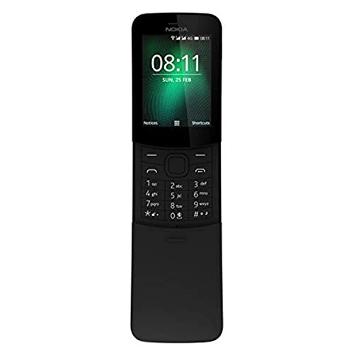 Nokia 8110 (TA-1059) 512MB / 4GB 2.45-inches Factory Unlocked, International Stock (Black)