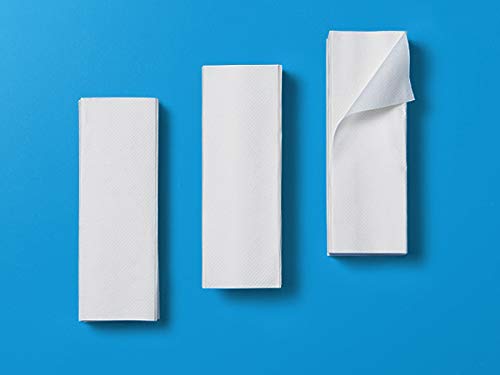 AmazonCommercial 1-Ply White Multifold Paper Towels|Bulk for Business|Tri-Fold Hand Towels|Compatible with Universal Dispensers|FSC Certified|250 Sheets per Pack (16 Packs)(9.5" x 9.25" Sheet)