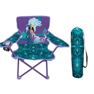Disney Raya Camp Chair for Kids, Portable Camping Fold N Go Chair with Carry Bag