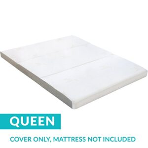 Milliard Ultra Soft Replacement Cover for Tri-fold Mattress (4 Inch) - Queen