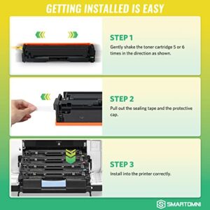 S SMARTOMNI 045H 045 High Yield Compatible Toner Cartridges Replacement for Canon 045 H Toner for Canon ImageCLASS MF634Cdw MF632Cdw LBP612Cdw LBP611 MF633Cdw LBP613Cdw 4-Pack (KMCY)