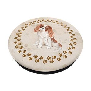 Cute Cavalier King Charles Spaniel Gift for Dog Lover PopSockets PopGrip: Swappable Grip for Phones & Tablets