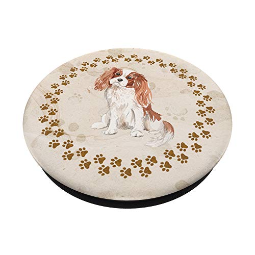 Cute Cavalier King Charles Spaniel Gift for Dog Lover PopSockets PopGrip: Swappable Grip for Phones & Tablets