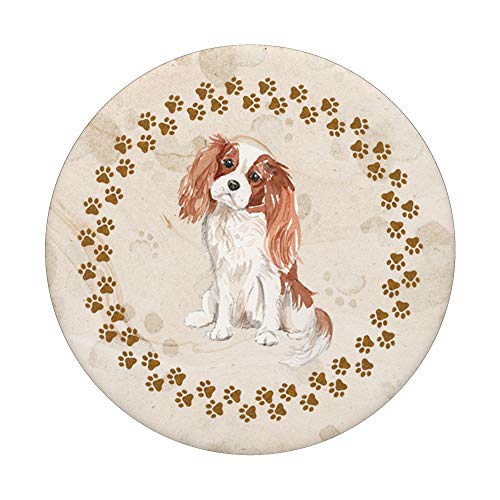 Cute Cavalier King Charles Spaniel Gift for Dog Lover PopSockets PopGrip: Swappable Grip for Phones & Tablets