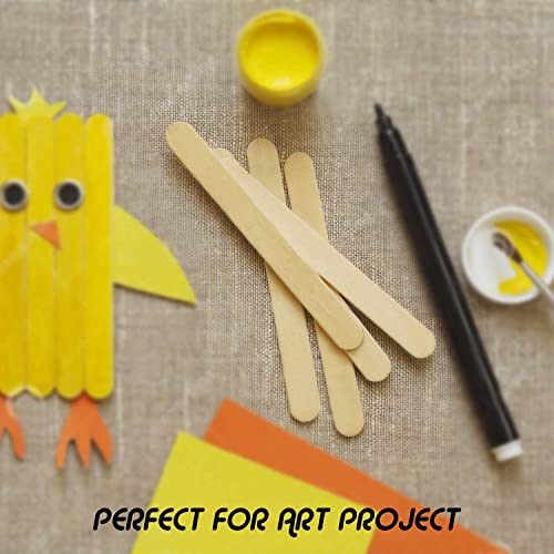 Magicfly 1000pcs Popsicle Sticks, Natural Wooden Food Grade Craft Sticks, 4-1/2 Inch Great Bulk Ice Cream Sticks for Craft Project, Home Decoration