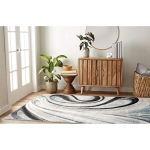 Home Dynamix Modern Abstract Area Rug, 7'9"x10'2" Rectangle, Mutli-Blue