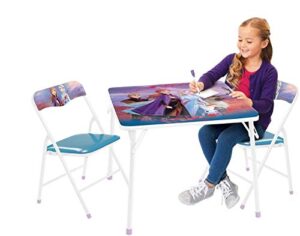 frozen 2 table & chair set, folding table & 2 folding padded chairs