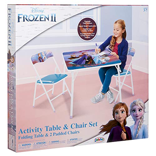 Frozen 2 Table & Chair Set, Folding Table & 2 Folding Padded Chairs