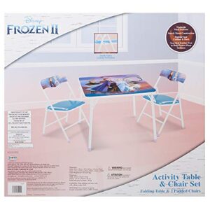 Frozen 2 Table & Chair Set, Folding Table & 2 Folding Padded Chairs