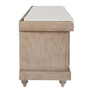 OSP Home Furnishings Dover Bench Antique Grey