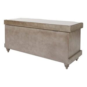 OSP Home Furnishings Dover Bench Antique Grey