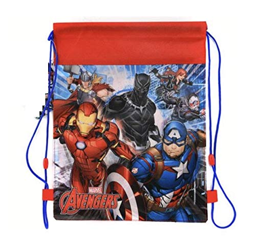 Disney & License Sling Bag Allover Printed For Boys or Girls,Perfect for Sport,Lunch, or Toys (Avengers)