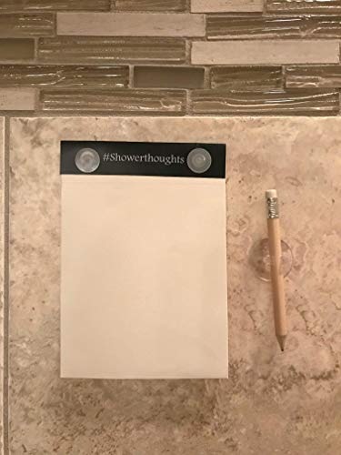HealPT Waterproof Shower Notepad with Pencil - Shower Notebook with Waterproof Paper