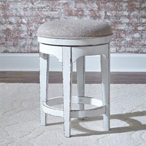 Liberty Furniture Magnolia Manor 4 Piece Set (1 Console 3 Stools), W76 x D22 x H36, Antique White