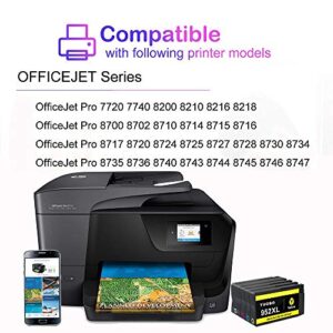 Tuobo Remanufactured Ink Cartridge Replacement for HP 952 XL 952XL to use with OfficeJet Pro 8710 8720 8740 7740 8200 8210 8216 8700 8715 8725 8728 8730 (10=4BK+2C+2M+2Y)