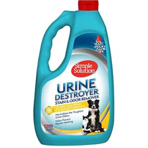 simple solution urine destroyer enzymatic cleaner | pet stain and odor remover with 2x pro-bacteria cleaning power | 17 ounces