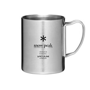 Snow Peak Unisex's MG-213 Stainless Steel Vacuum Double Wall 300 Mug, Silver, 300ml