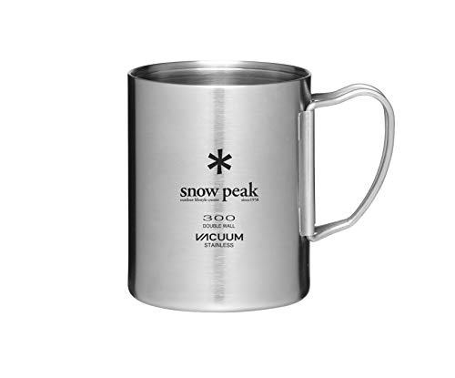 Snow Peak Unisex's MG-213 Stainless Steel Vacuum Double Wall 300 Mug, Silver, 300ml