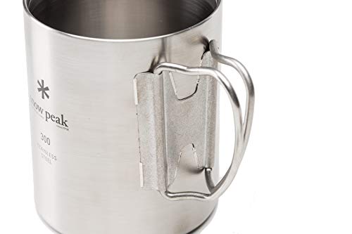 Snow Peak Unisex's MG-213 Stainless Steel Vacuum Double Wall 300 Mug, Silver, 300ml