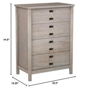 Sauder Cottage Road Dresser, L: 32.44" x W: 19.29" x H: 44.92", Mystic Oak Finish