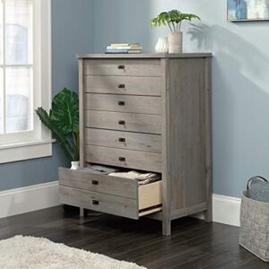 Sauder Cottage Road Dresser, L: 32.44" x W: 19.29" x H: 44.92", Mystic Oak Finish