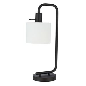 catalina 21886-001 transitional metal down bridge table lamp, led bulb included, oil rubbed bronze
