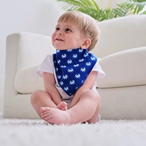 PandaEar Baby Bandana Drool Bibs 8 Pack for Drooling and Teething, Super Absorbent Hypoallergenic, Neutral Color for Boys & Girls