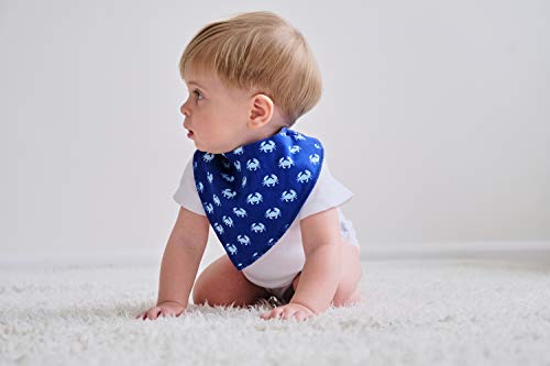 PandaEar Baby Bandana Drool Bibs 8 Pack for Drooling and Teething, Super Absorbent Hypoallergenic, Neutral Color for Boys & Girls