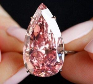 opal jewelry womens fashion rose gold pear cut ring eternity pink sapphire waterdrop jewelry (7)