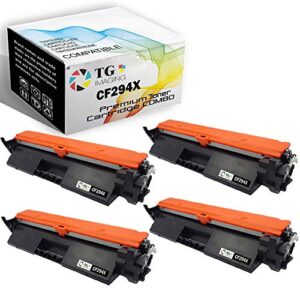 (4-pack) tg imaging 4xblack compatible hp 94x cf294x toner cartridge replacement for hp laser-jet pro m118dw m148dw printer (4xsuper high yield)