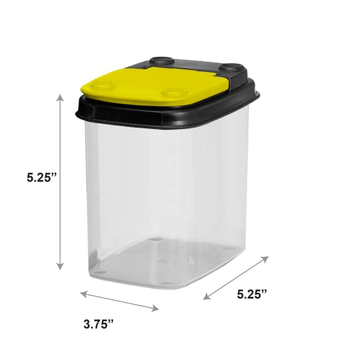 Buddeez Bits and Bolts Storage Containers, 12 Pack, Yellow