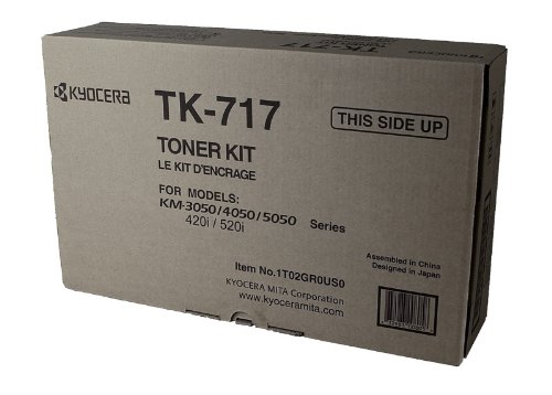 OEM KYOCERA MITA TK-717 (1T02GR0US0) Toner CTG, Black, 34K Yield