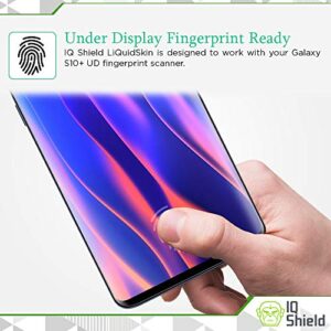 IQ Shield Matte Screen Protector Compatible with Galaxy S10 Plus 6.4 inch (Max Coverage)(2-Pack) Anti-Glare Anti-Bubble Film (NOT Compatible with Verizon S10 5G 6.7)