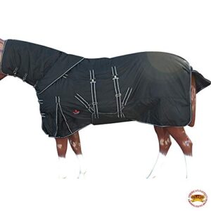 hilason medium 1200d winter waterproof horse neck and body blanket -72 inches | horse blanket | horse blankets for winter waterproof | horse turnout blanket | horse turnout