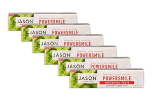 jason natural products tpste,powersmile, 6 oz (pack of 6)