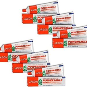 Jason Natural Products TPSTE,POWERSMILE, 6 OZ (Pack of 6)