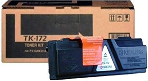 Kyocera 1T02LZ0US0 Model TK-172 Black Toner Cartridge For Kyocera ECOSYS P2135d, ECOSYS P2135dn, FS-1320D and FS-1370DN Printers; Up to 7200 Pages Yield at 5% Coverage