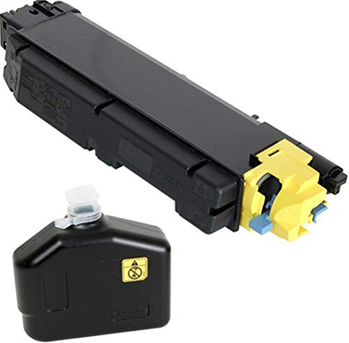 Kyocera 1T02NRAUS0 Model TK-5142Y Yellow Toner Cartridge For use with Kyocera ECOSYS P6130cdn, M6030cdn and M6530cdn Laser Printers; Up to 5000 Pages Yield at 5% Average Coverage