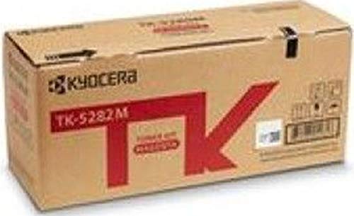 Kyocera 1T02TWBUS0 Model TK-5282M Magenta Toner Kit For use with Kyocera ECOSYS M6235cidn, M6635cidn and P6235cdn A4 Multifunctional Printers; Up to 11000 Pages Yield at 5% Average Coverage