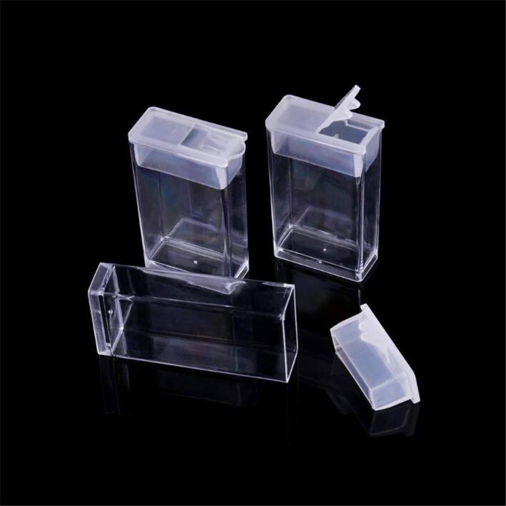 Transparent Storage Box w/ 64 Slots Plastic Beads Storage Container Box Multi Storage Jars Diamond Nail Art Accessory Box DIY Art Craft Diamond Painting Box Small Parts Beads Jewelry Organization Case