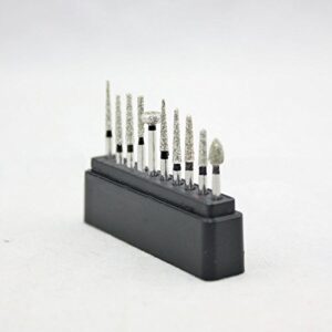 Pwhite 10pcs Diamond Burs FG Diamond Burs