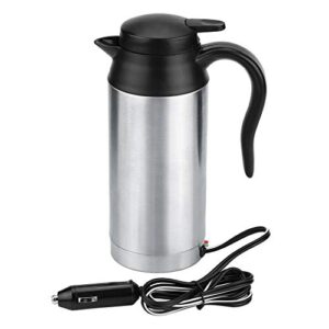 750ml heated travel mug- stainless steel car water heating cup car cigarette lighter dc12v boiling water cup