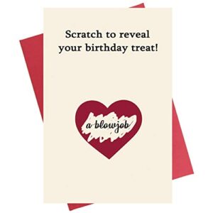 scratch birthday card, funny naughty birthday card for boyfriend husband fiance wife girlfriend