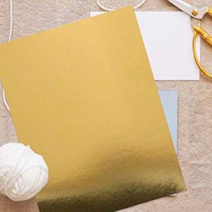 Gold Foil Mirror Card Stock Reflective mirrored cardstock Gold shimmer Heavy Weight Paper Board 8.5 x 11 Heavy weight 300 GSM Card stock