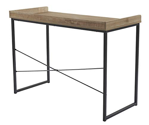 Signature Design by Ashley Gerdanet Casual 43" Sleek Home Office Writing Desk, Beige & Black