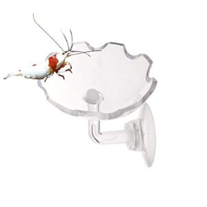 JZMYXA Shrimp Feeding Dish Shrimp Feed Dish, High Transparent Acrylic Material