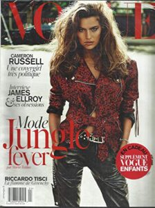 vogue paris magazine, mode jungle fever, avril 2014, no. 916, french language ~