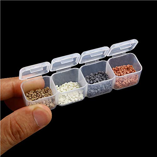 4 Pack 28 Slots Diamond Embroidery Boxs, 5D Diamond Painting Storage Case for for DIY Art Craft